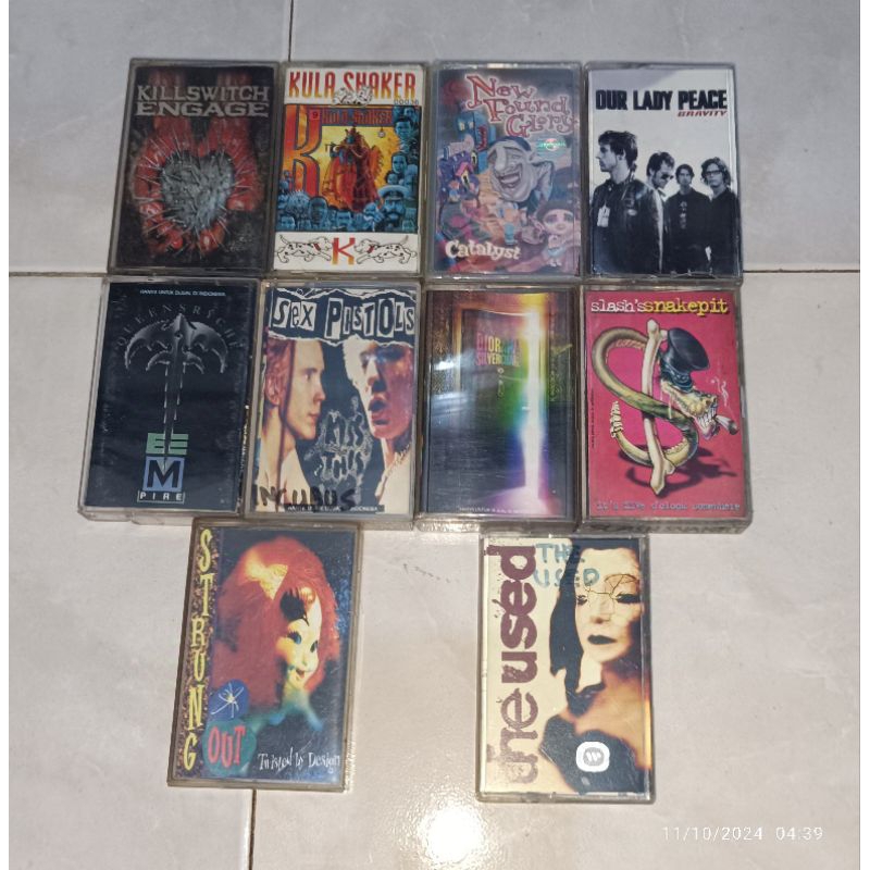 kaset pita KILLSWITCH ENGAGE-The end of heartache / KULA SHAKER-K / NEW FOUND GLORY-Catalyst / OUR L