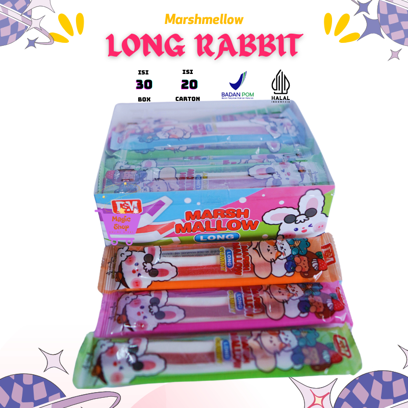 

PERMEN MARSHMELLOW LONG RABBIT ISI 30 PCS / MARSHMALLOW