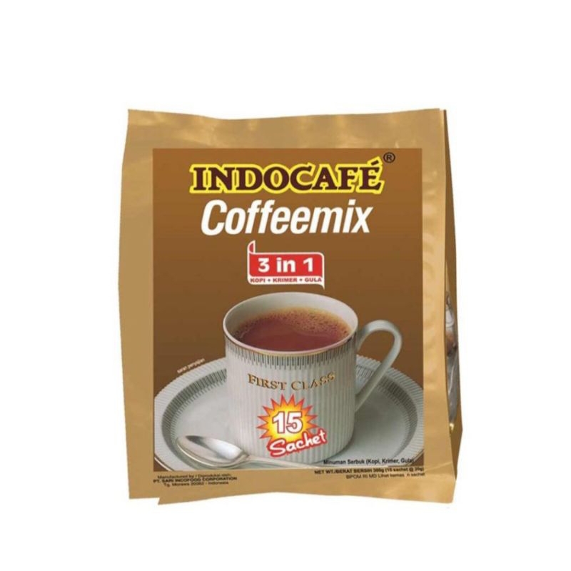 

Indocafe Coffeemix Bag 15 sachet x 20gr/Kopi Bubuk 300gram