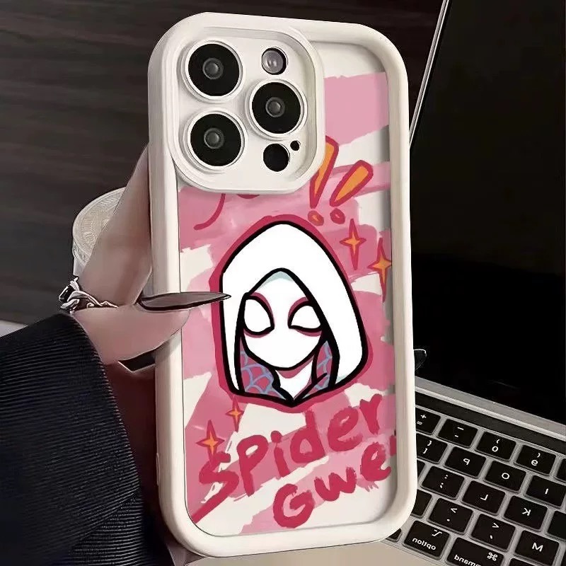 【case spiderman couple android】Casing Hp iPhone 14 15 Pro MAX 11 13 12 Pro XR XS MAX 7 8 6 6 S Plus 