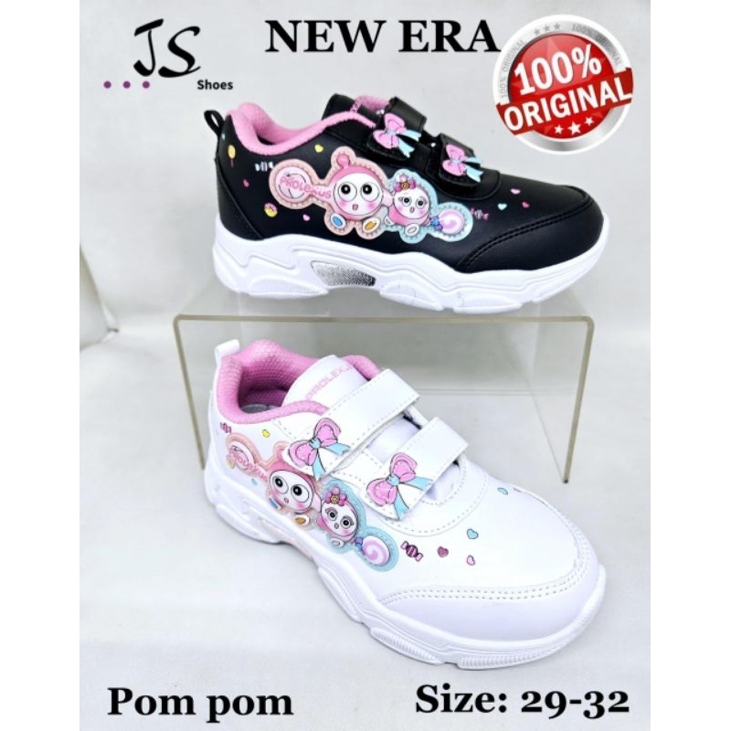 NEW ERA POM POM - SEPATU SNEAKERS SEPATU SEKOLAH ANAK CEWEK MERK NEW ERA ORIGINAL