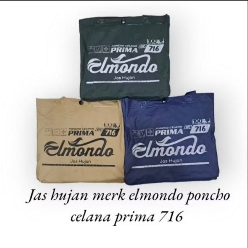 BEST SELLER JAS HUJAN ELMONDO PRIMA 716 /ELMONDO 716 PRIMA SETELAN DEWASA / JAS HUJAN PONCO ELMONDO