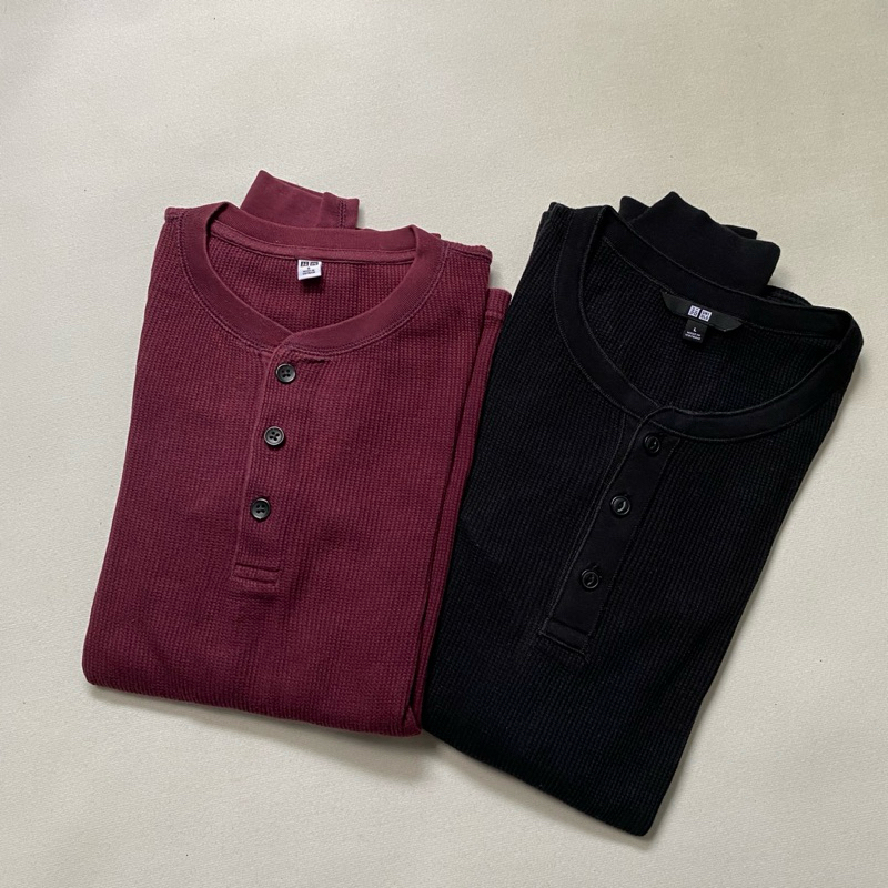 uniqlo waffle longsleeve