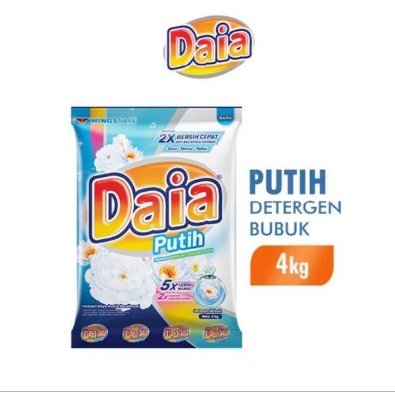 DAIA Detergen Bubuk Putih 4 Kg