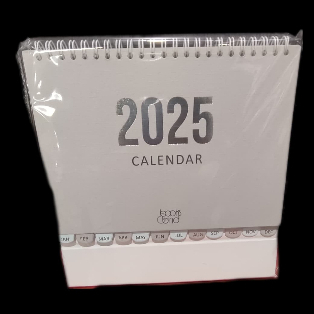 

Gramedia Medan - BOOKS&BIND Desk Calendar 2025 Grey Blue