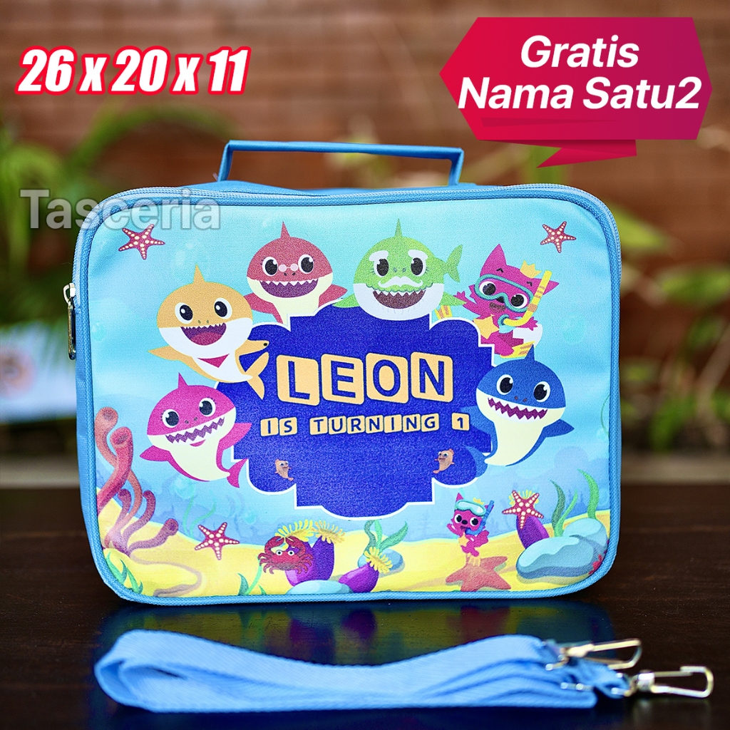 

Tas Selempang Custom Ulang Tahun Anak Premium Baby Shark