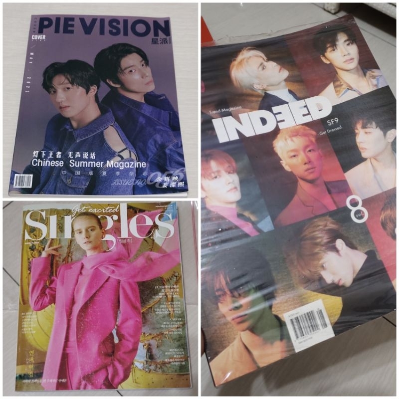 

SF9 MAGAZINE INDEED SINGLES PIE Vision MAJALAH COVER Hwiyoung Chani
