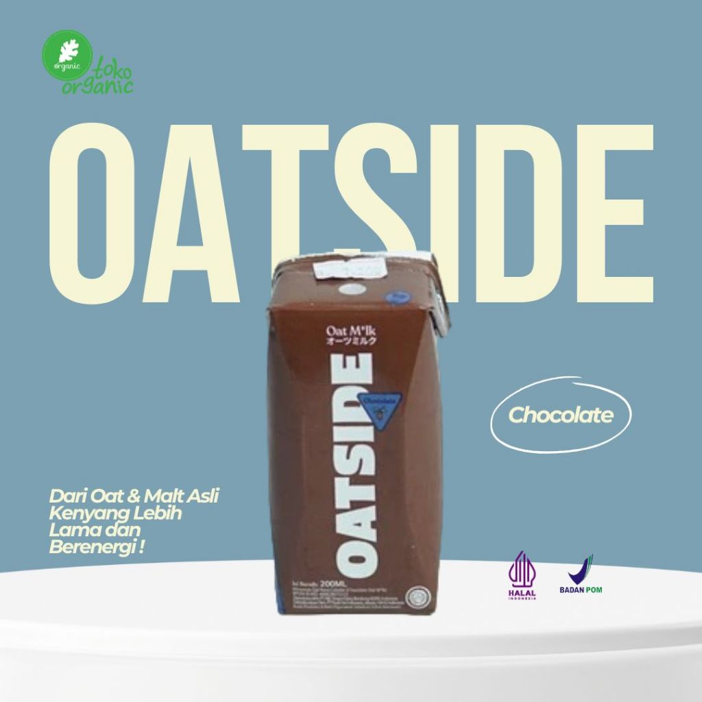 

OATSIDE Oat Milk rasa Chocolate (200ML) | Susu Oat Rendah Lemak, Sehat | Susu Dairy Free (Kemasan Dengan Sedotan)