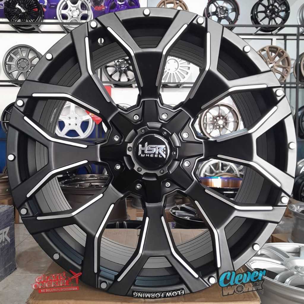 Velg Mobil Import Hsr Goku Ring16 Lebar 8inci Hole 6X139,7 BMf Cocok Pajero,Triton,Hummer,Rangger.