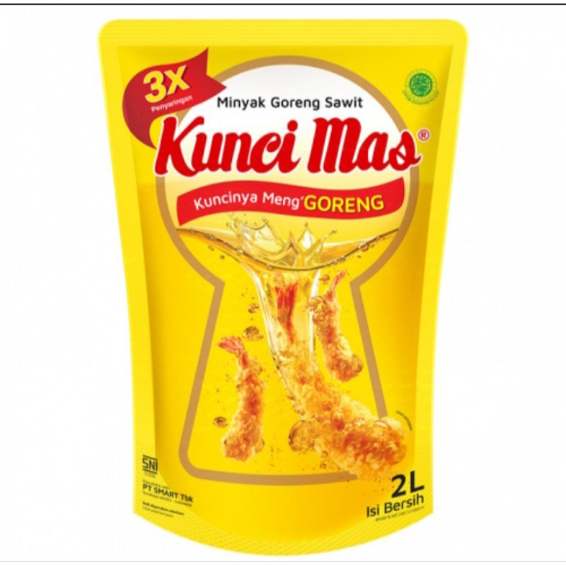 

Kuncimas minyak goreng pouch 2 liter