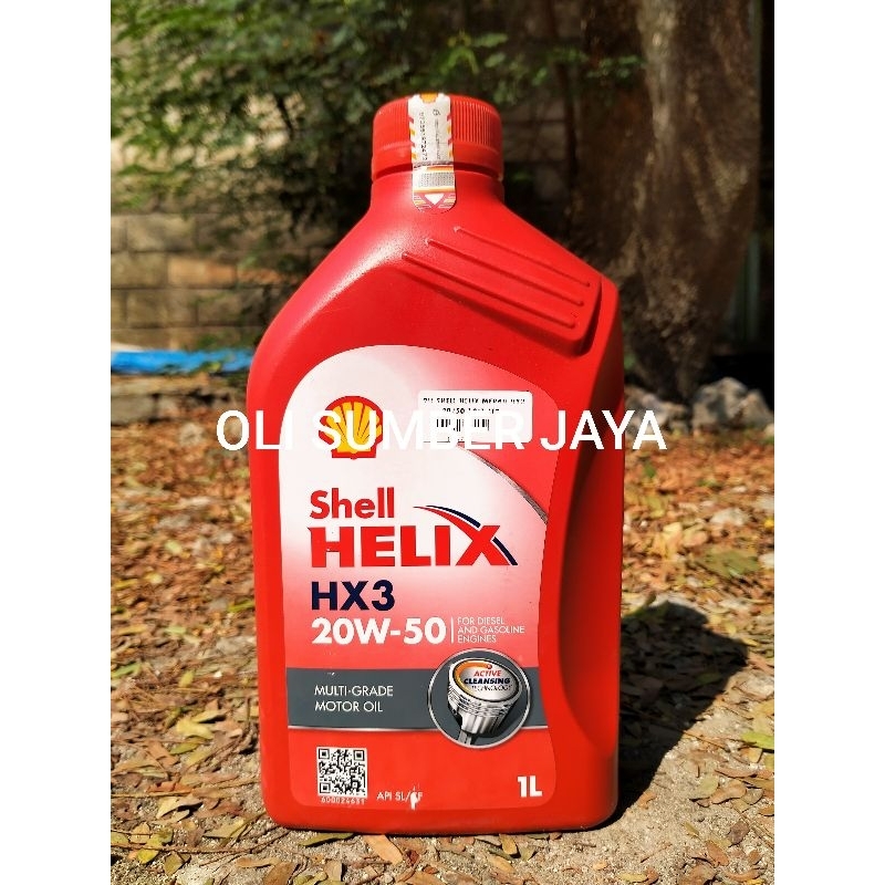 Oli Mesin Shell Helix HX3 20W 50 Bisa untuk Mesin Bensin dan Diesel 1 Liter