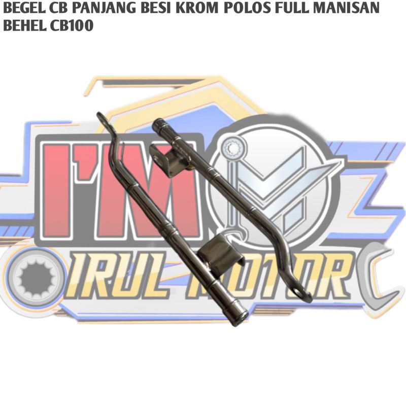 BEGEL CB PANJANG BESI KROM POLOS FULL MANISAN BEHEL CB100