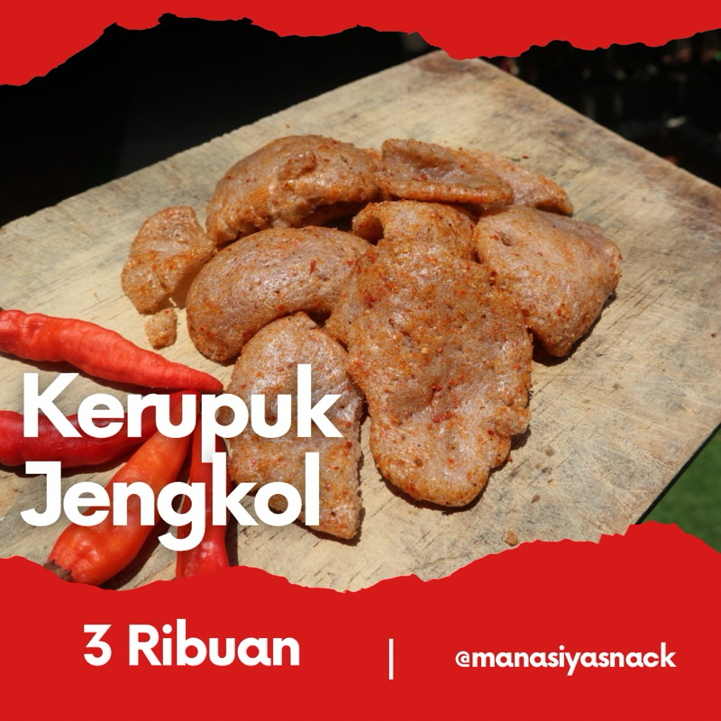 

Manasiya snack bandung-Kerupuk jengkol-makanan pedas- jajanan pedas-