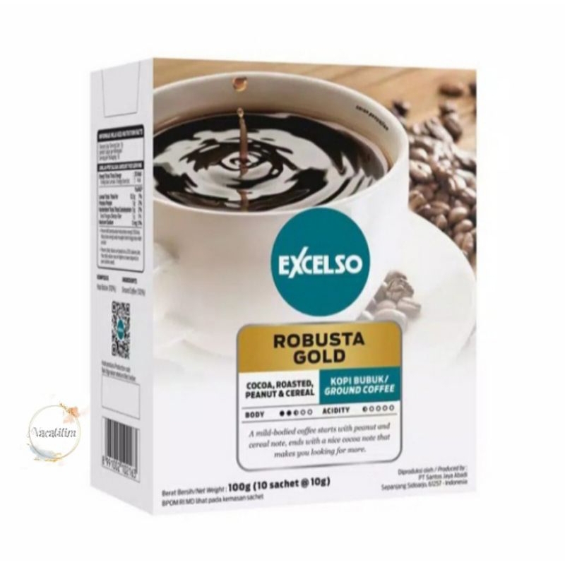 

Kopi Excelso Robusta Gold Folding Box (10 sachets x 10gr)