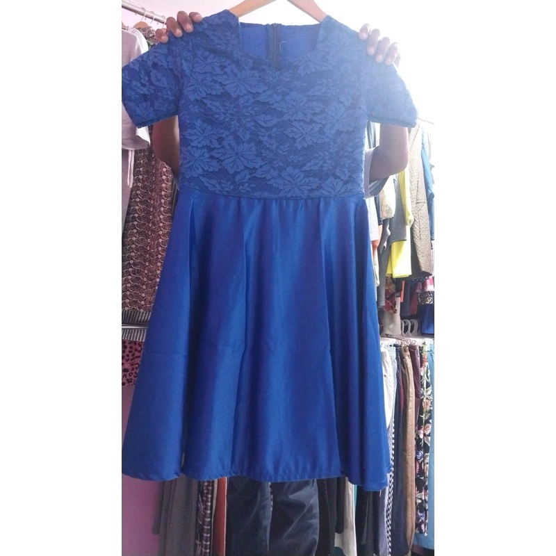 dress brukat preloved dres no brand