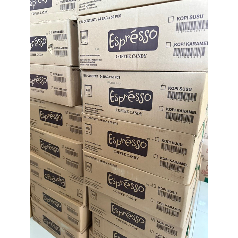 

1 DUS Permen Espresso Kopi Susu by Kapal Api Group isi 24bag