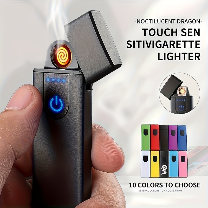 Korek Api USB Lighter Mancis Tanpa GAS Rechargeable Korek Api Elektrik USB S Superman Pematik Api Re