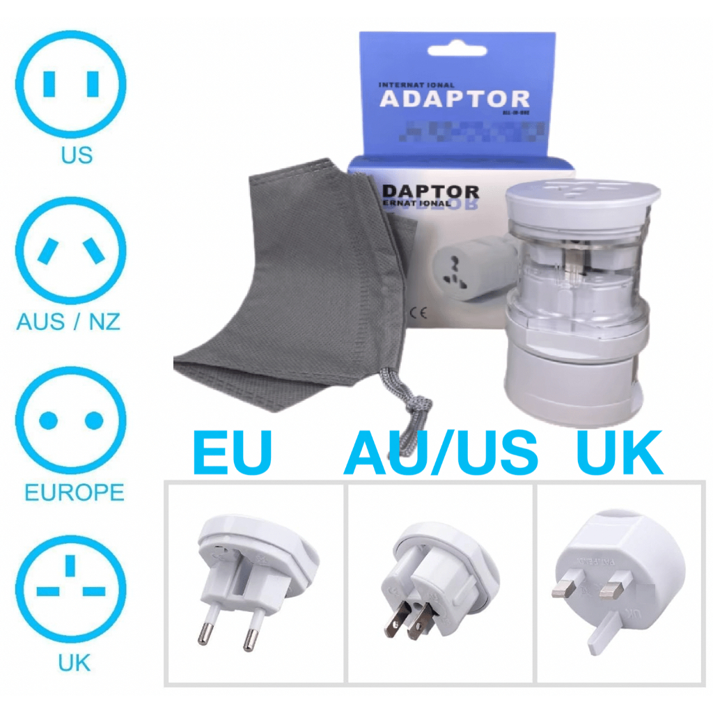 4 in 1 all in one Travel Adaptor Conventer Universal Internasional / Steker Colokan Adapter koonvert