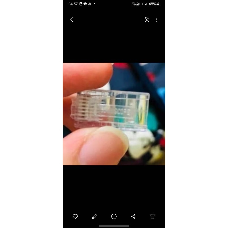 Konektor RJ45 AMP Commscope Cat5e Connector RJ45 Amp Commscope satuan