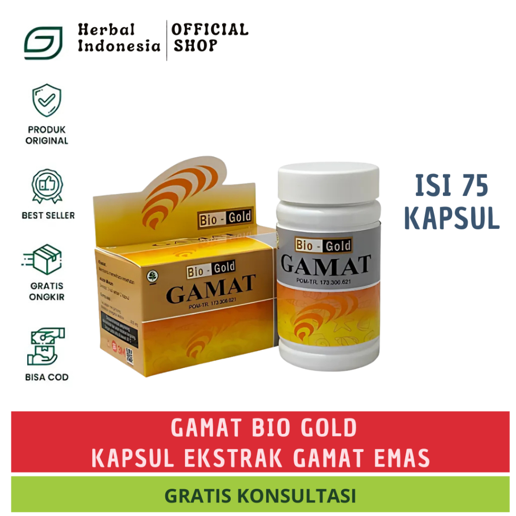 Gold Gamat Plus Kapsul Ekstrak Gamat Emas | Kapsul Bio Gold | Golden Gamat Plus