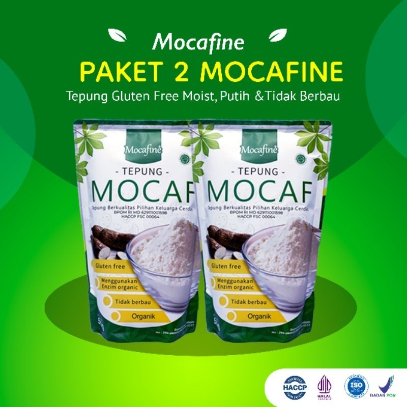 

[Paket Hemat] Mocafine Tepung Mocaf - Gluten Free - Organik - 2 pcs - 500 gr