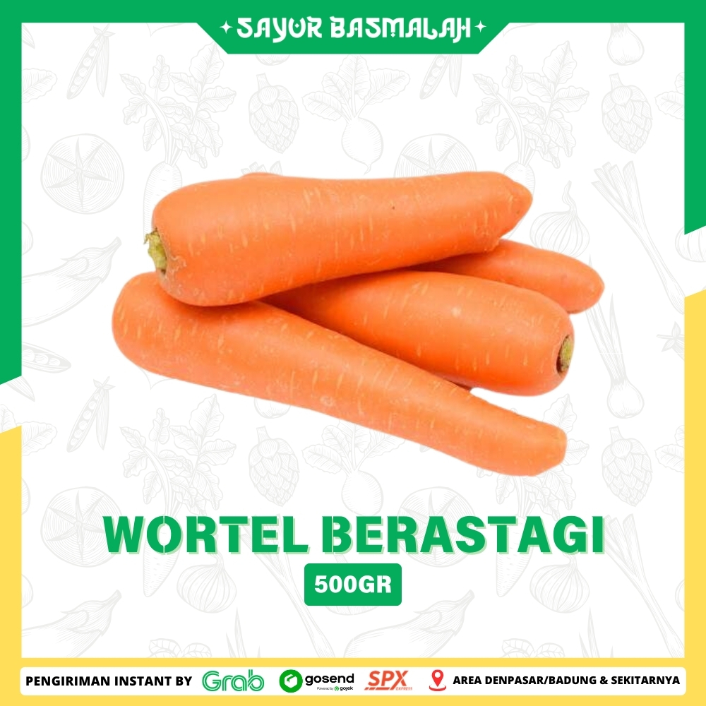 

Wortel Impor Berastagi 500gr - Sayur Basmalah