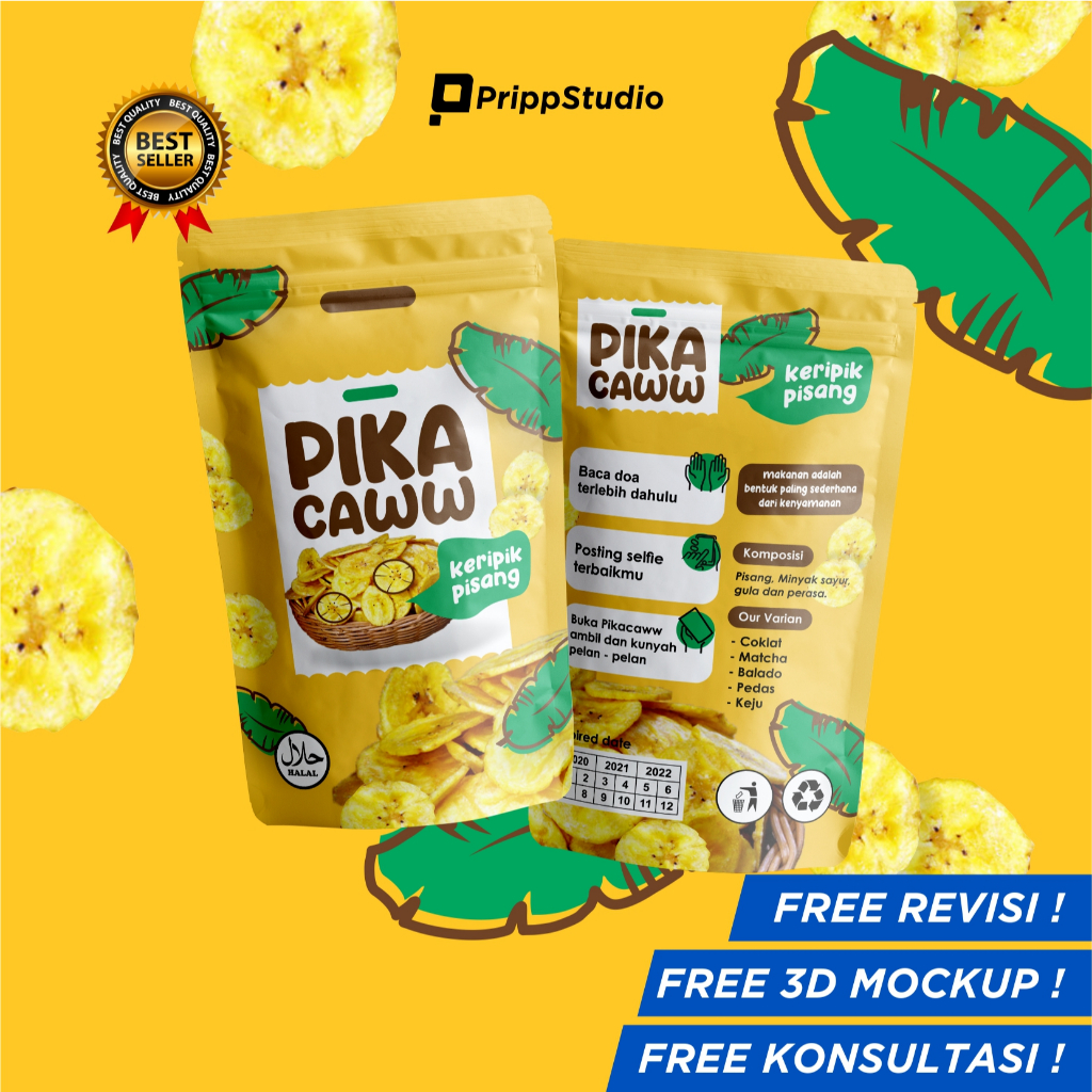 Jasa Desain Kemasan Standing Pouch | Desain Kemasan Makanan