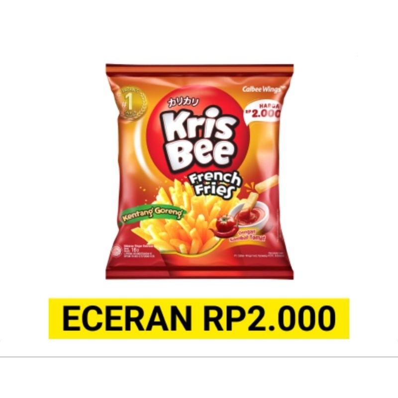 

Krisbee Fries Kentang Goreng 16gr (Eceran Rp2.000)