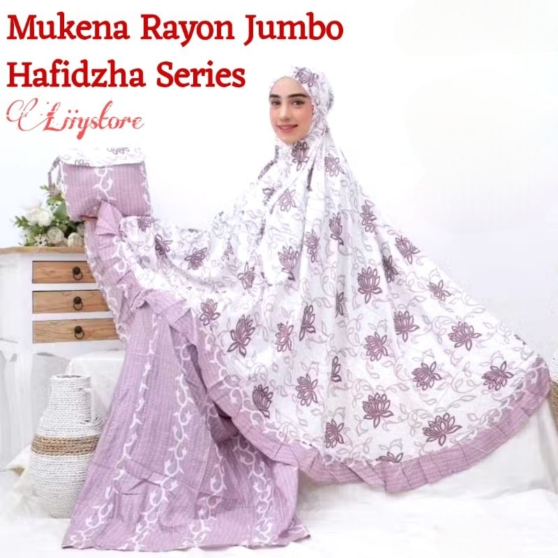 SETELAN MUKENA DEWASA RAYON JUMBO HAFIDZHA SERIES PREMIUM FREE TAS TRAVEL CANTIK SEBAGAI PERLENGKAPA