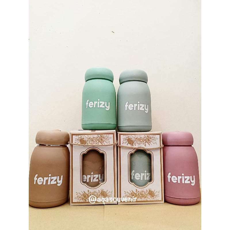 SOUVENIR TUMBLER NOLA CUSTOM KEMASAN BOX / SOUVENIR BOTOL KELINCI