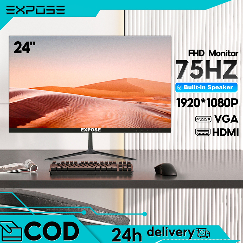 Monitor PC monitor 22 inch Tampilan Layar HD , 1080P 19/22/24 Inci Monitor Kantor, Pemantau Komputer