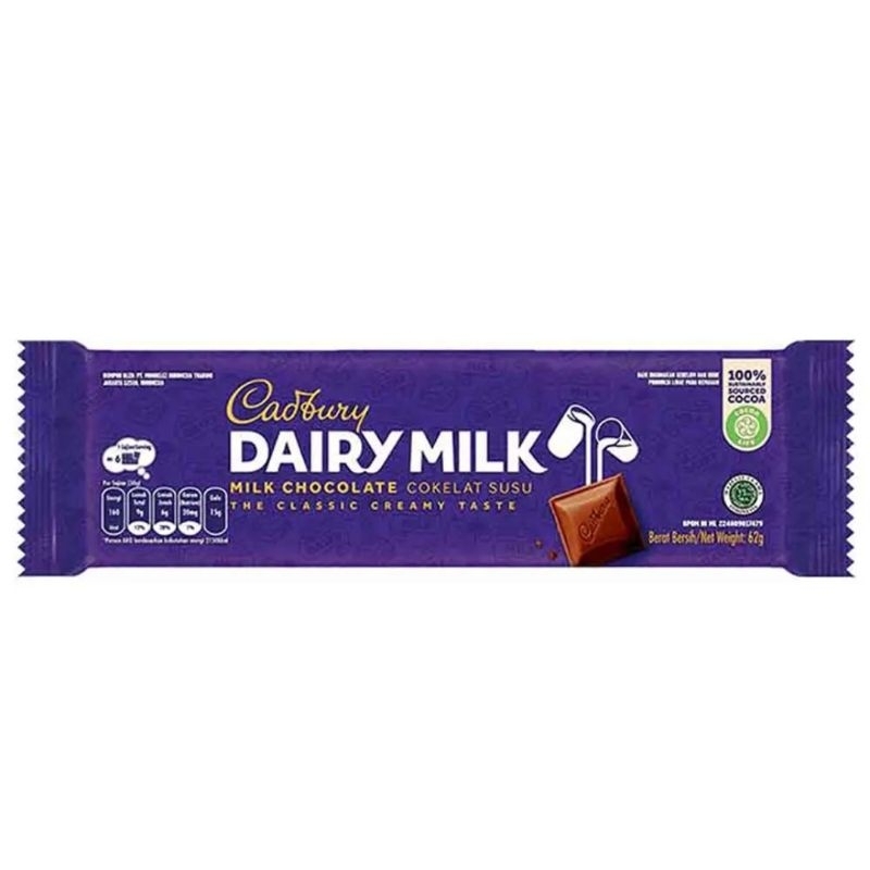 

Cadbury dairymilk 62 gr