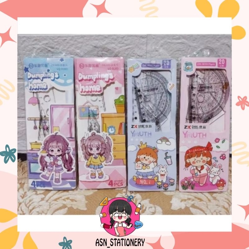 

[4 IN 1] PENGGARIS SET ISI 4 / GARISAN SET
