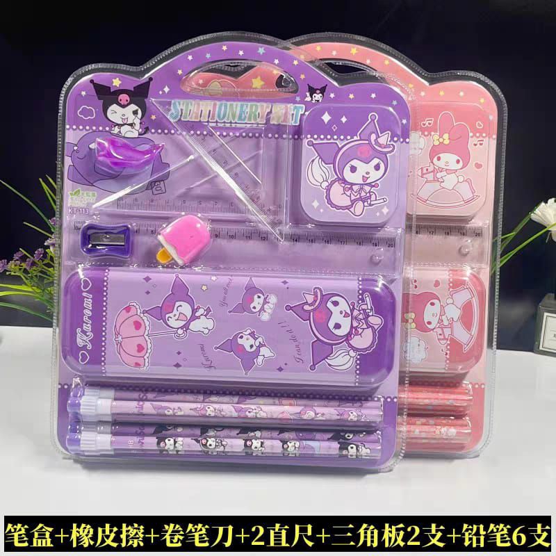 

Set Alat Tulis Paket Stationery Premium Anak Import Cinnamoroll Pensil Set Alat Tulis Kuromi Melody