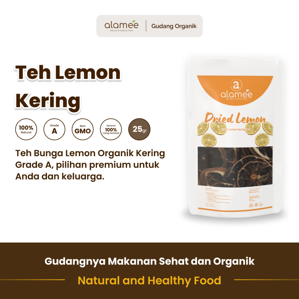 

alamee teh bunga lemon merupakan pilihan organik 10 gram yang khasiat menyehatkan tubuh