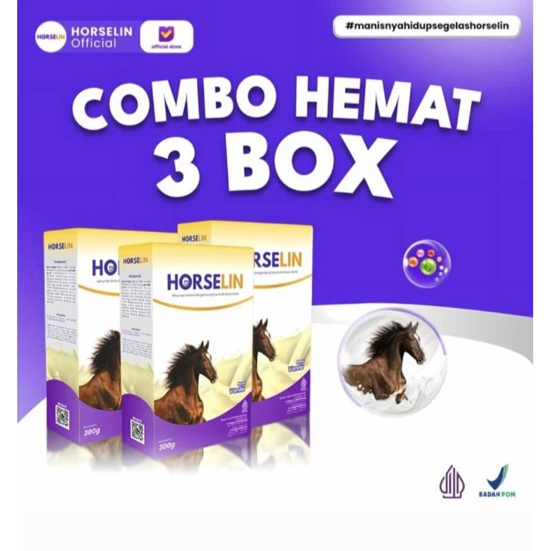

Horselin susu kuda liar Sumbawa untuk sendi kemasan 3 box