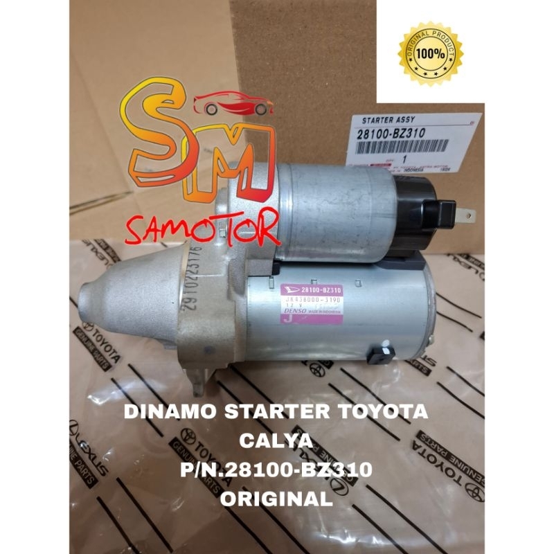 Dinamo starter Toyota Calya 28100-BZ310 asli