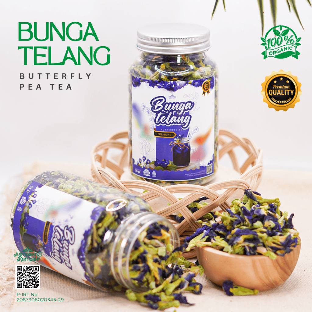 

Kampoeng Rempah | Bunga Telang Kering | Butterfly Pea Kualitas Premium 25 gr