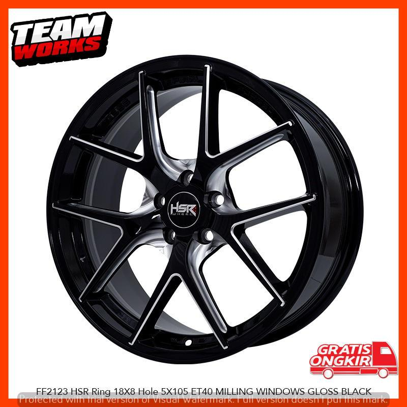 VELG MOBIL RING 18 HSR TYPE FF2123 LUBANG BAUD 5X105 UNTUK CRUZE TRAX PELK R18