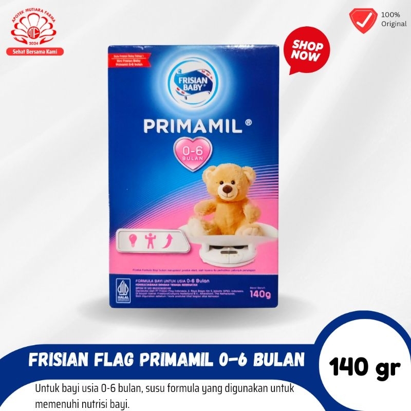 Susu Formula Bayi Frisian Flag Primamil 0-6 bulan 140gr