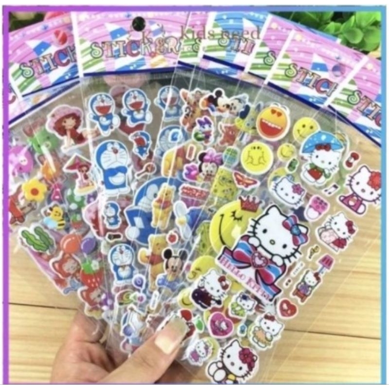 

Sticker karakter lucu/Sticker timbul/Sticker kertas 20pcs