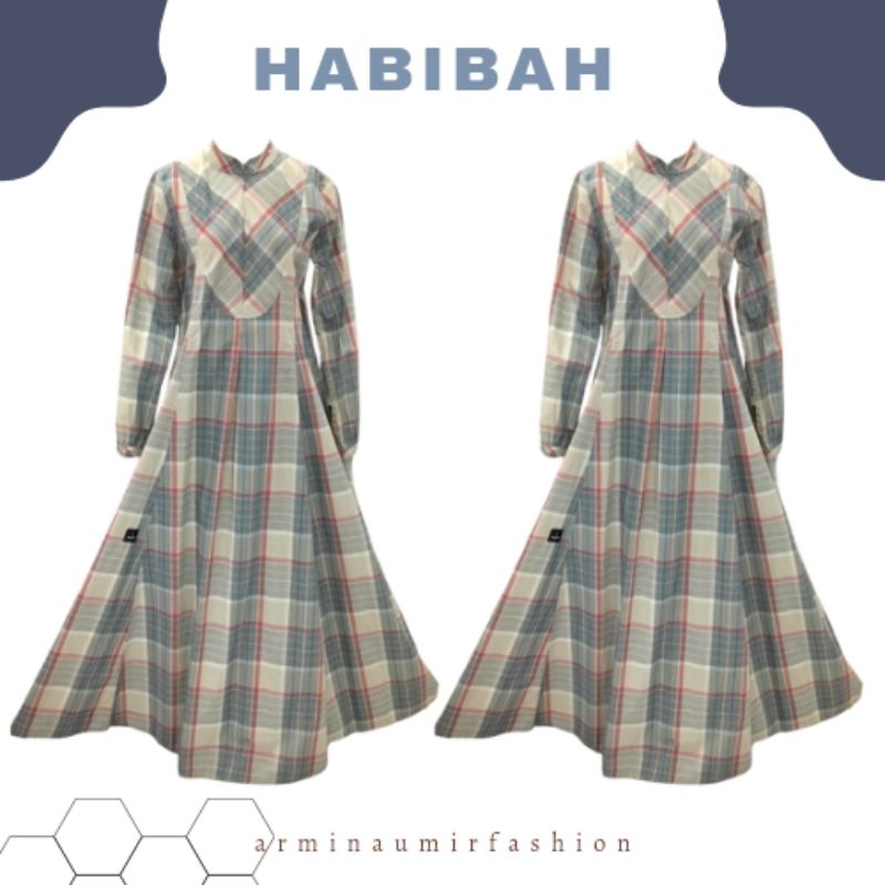 GAMIS HABIBAH NAVY BY MUTIF