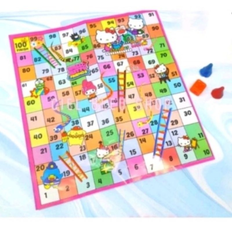 24 pcs MAINAN ULAR TANGGA/ular tangga kecil/ular tangga kertas