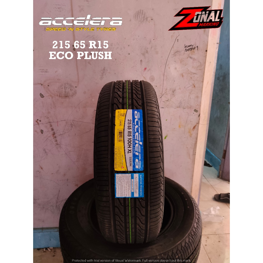 BAN MOBIL INNOVA MURAH UKURAN 215 65 R15 ACCELERA ECO PLUSH BAN TUBELESS