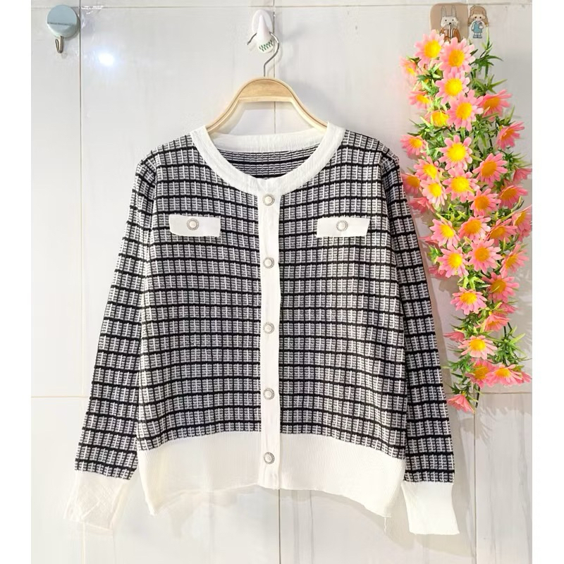 atasan wanita rajut import premium blouse wanita rajut import premium