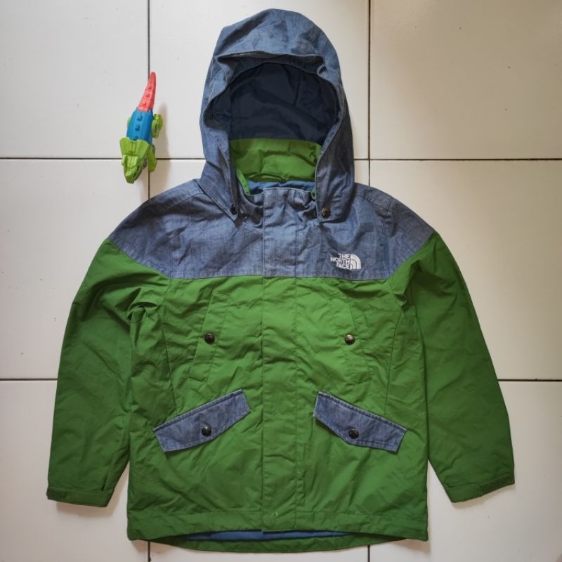 Jaket Outdoor Anak TNF The North Face Half Denim ORIGINAL 100% Second Preloved Branded Gunung Hiking