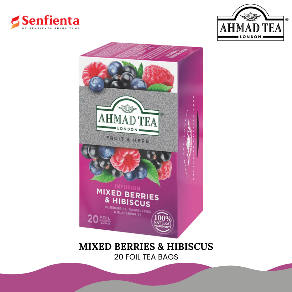 

Ahmad Tea Mixed Berries & Hibiscus Infusion 20's - 40 gr