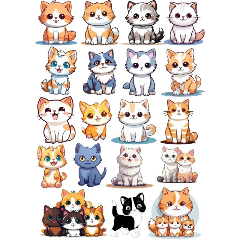

sticker tumblr cute non-cutting (gunting manual) A4 glossy