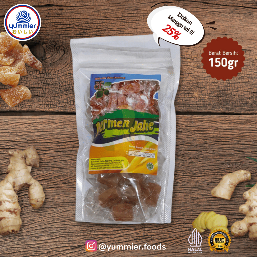 

Permen Jahe Ginger Candy Berkhasiat AF 150 Gram