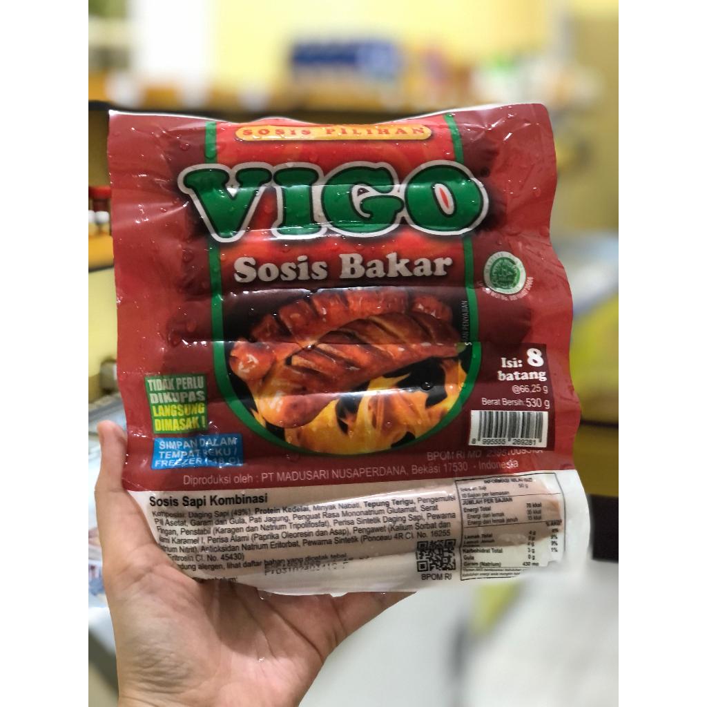 

Vigo Sosis Bakar Jumbo 500Gr isi 8 Batang